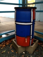 The front of the Mondrian barrel, facing the courtyard.