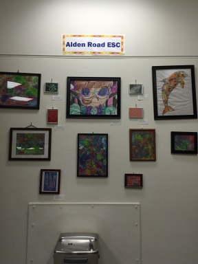 A "Gallery Wall" on display with a variety of art pieces.