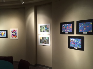 A few more walls of space featuring art from Alden Road student artists!